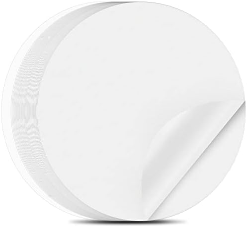 Papel de pergaminho de assadeira Geeric Round, 100pcs de papel manteiga de cozinha de 8 polegadas, assadeiras, pergaminho