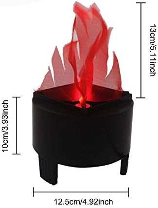 Luz de chama LED eletrônica, 110V 3D Lâmpada de chama Fake Artificial Fake Fire Lamp Prop Stage Light Light para Halloween, Natal,