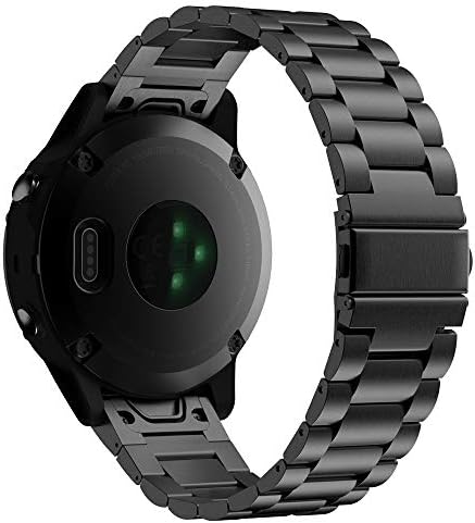 Banda Moko Compatível com Garmin Fenix ​​5 Rápula rápida 22mm Banda de relógio, pulseira de substituição de aço inoxidável FIT FENIX