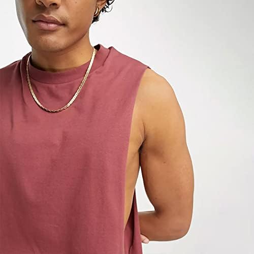 2023 Novos homens moda primavera no verão de verão sem mangas o pescoço tampo sólido blusa esporte de manga curta camiseta camiseta