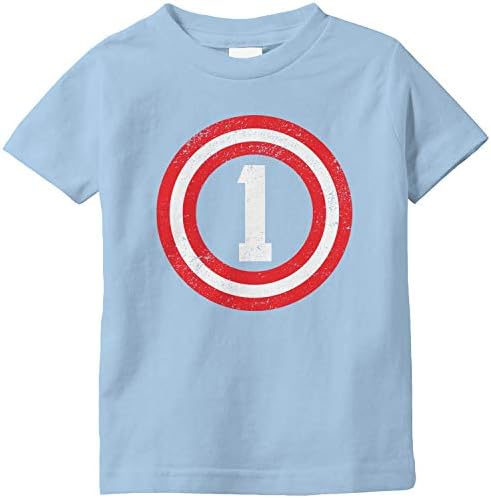 Camiseta infantil de 1º aniversário do Capitão Amdesco de 1 ano