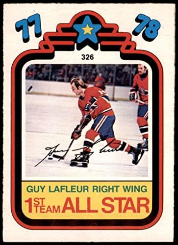 1978 O-Pee-Chee 326 All-Star Guy Lafleur Canadiens NM Canadiens