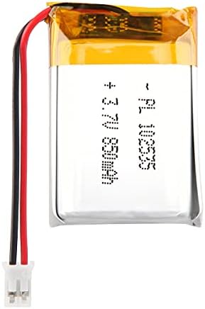 YDL 3.7V 850MAH 102535 Bateria de bateria lipo recarregável Bateria de íons de polímero de lítio com conector JST de PH2,0mm