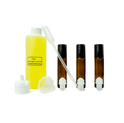 GRAND PARFUMS PERFUME OIL STEP - Eat It Body Body Oil Fragrance Oil - nossa interpretação, com roll em garrafas e ferramentas para