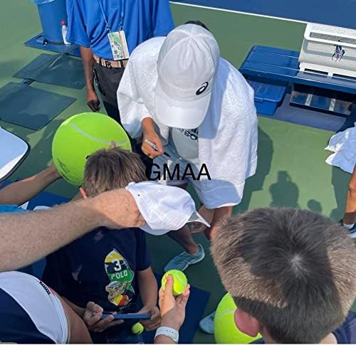 IGA Swiatek assinou a bola de tênis de autógrafos - French Open Champion US Open Proof