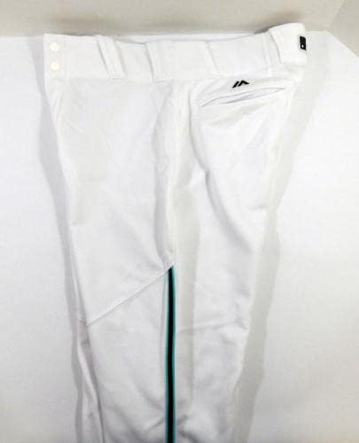 Arizona Diamondbacks A.J Pollock 11 Jogo usou calças brancas 35-40-35 01-Jogo usado calças MLB usadas