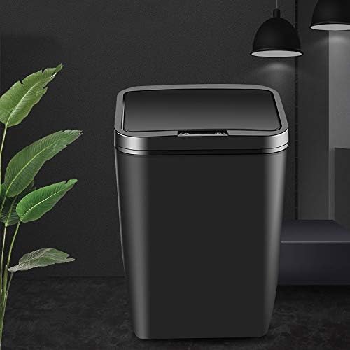 Uxzdx cujux lixo de indução inteligente automática pode cozinha caseira banheiro lixo de lixo de plástico 12l