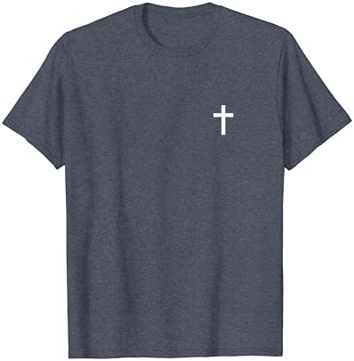 T-shirt de fé religiosa minimalista sutil pequena e sutil