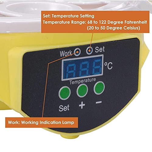 Incubadora de ovos, incubadoras para eclodir ovos com controle de temperatura, incubadora de uso geral Digital Clear Chicken