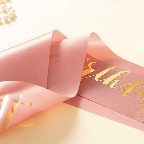 Magjuche aplaga a faixa de 31 anos, Rose Gold Girl 31º Birthday Gifts Festa de festa, mulheres decorações de festa rosa
