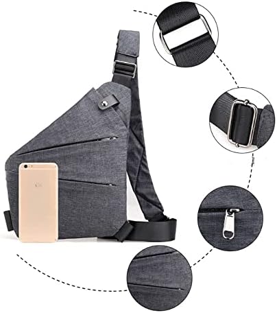 Fixett Valcen Pocket Saco de bolso para viajar, Valcen Pocket Pocket Bag for Men, Valcen, Valcen Travel Bag, Crossbody Multi-Pocket