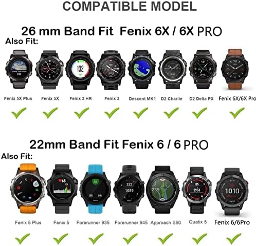 CEKGDB 22mm 26mm silicagel+cinta de banda de couro para Garmin Fenix ​​6x 6 Pro 5x 5 mais 3HR 935 945 MK2 Enduro Redução rápida