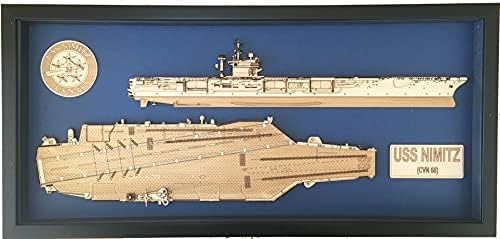Delphic Fine Art USS Eisenhower CVN-69 Modelo de madeira
