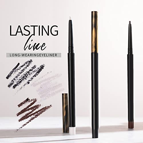 Eyeliner Mechanical Eyeliner Everaw Lápis sobrancelha com delineador rotativo caneta caneta de sobrancelha automática Lápis