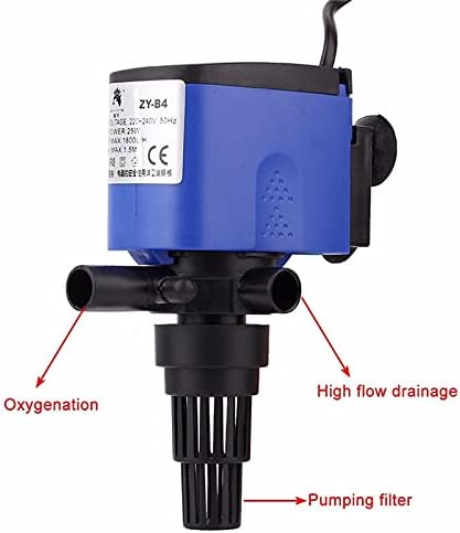 Acessórios para bomba de água Gboots 3 em 1 1 Filtro de aquário multifuncional Bomba de ar aquário Bomba de água
