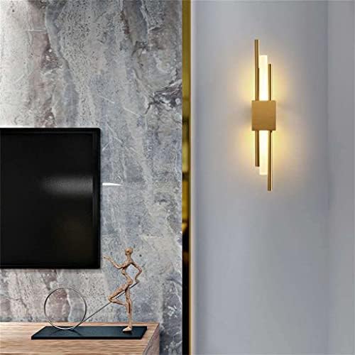 Yylkl Bronze Gold e Black 50cm Pipe Wall Lamp para a sala do corredor do corredor Corredor Bedroom Felture