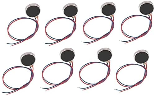 10mmx2.7mm Mini pequenos motores de vibração de 1,5V 3V Micro Micro DC Motor Vibratante para celular Paget Pager -（8pcs）