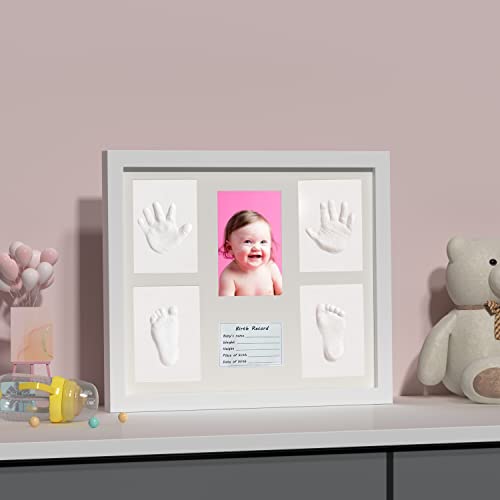 Kit de lembrança de pegadas de impressão de mão bebê - Kit de lembrança - Clay personalizada Hand e a pé Prinha Presente de
