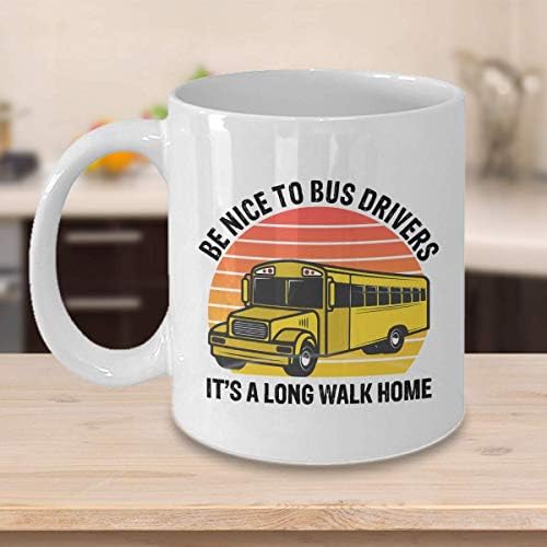 Caneca de motorista de ônibus, apreciação do motorista de ônibus, motorista de ônibus obrigado, caneca de café pelo motorista