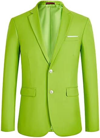 Blazer para homens Slim Fit Suit Sport Sport Coats Dress Jacket Formal 2 Button