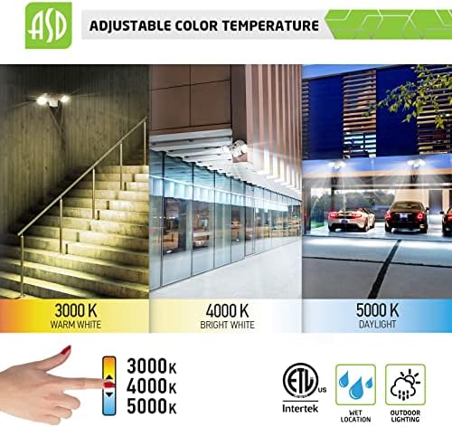 ASD 25W 2300lm LED LEVEND LEVENDA LIGHT LIGHT MOTOR DE MOTOR DE LIGHT LUZ, 3000K/4000K/5000K, IP65 Detecção à prova