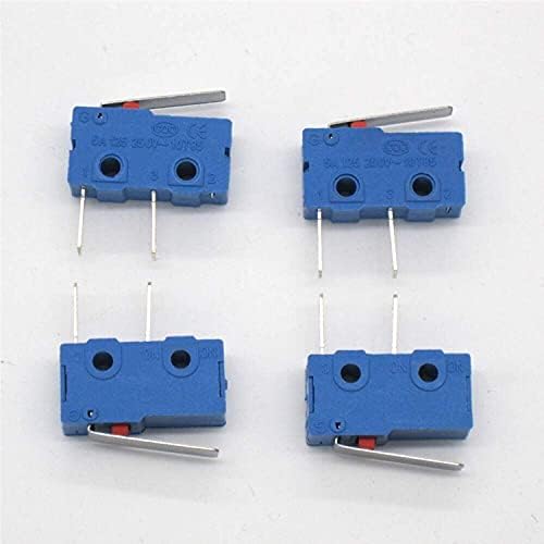 FACDEM 10PCS 250V 5A 2 PIN 1NO TACT TACT SWITCH Sensível Micro -Switch Micro Switches Handle Limit