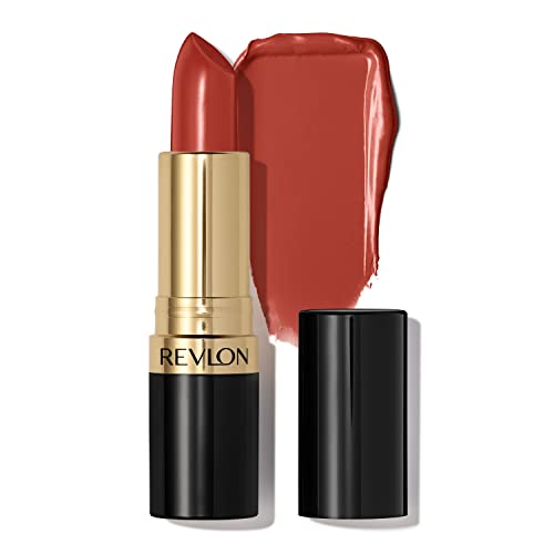 Revlon Lipstick Super Lustrous, Lipcolor de alto impacto com fórmula cremosa hidratante, infundida com vitamina E e