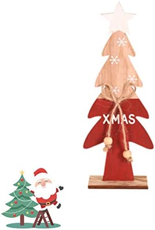 AMOSFUN DOCORAÇÃO DE NATAL 1PC ARNAMENTO DE Árvula de Natal de madeira Cartas de Natal de madeira Decoração de mesa de loja
