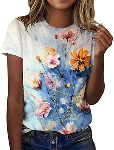 Camisas de manga curta para mulheres, camisetas gráficas femininas camisetas grandes camisetas casuais camisetas vintage