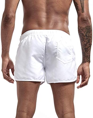 Treino de ginástica masculino shorts seco de ajuste seco masculino de cor sólida respirável