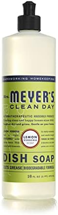 Sra. Meyer Sabão líquido, fórmula biodegradável, limão verbena, 16 fl. oz