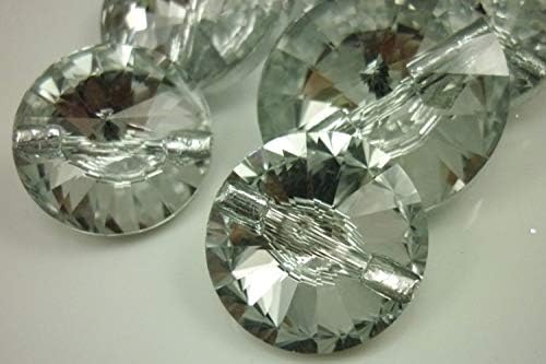 Xucus 14mm Crystal Plastic Beads Point Back Rhinestones Chalons Strass com orifícios escondidos nas costas