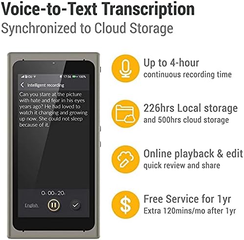 LXXSH AI Translator Voice Recordur