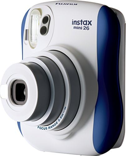 Fujifilm Instax Mini 26 + Rainbow Film Bundle - Blue/White