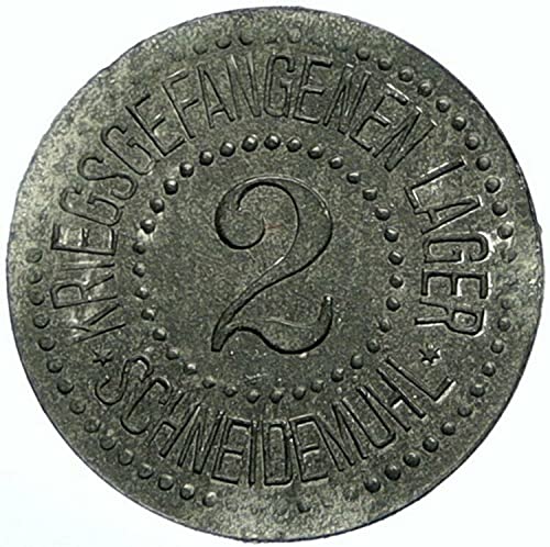 1655 PL Polônia Prisioneiro polonês de guerra Pow Schneidmuhl Old Coin Good