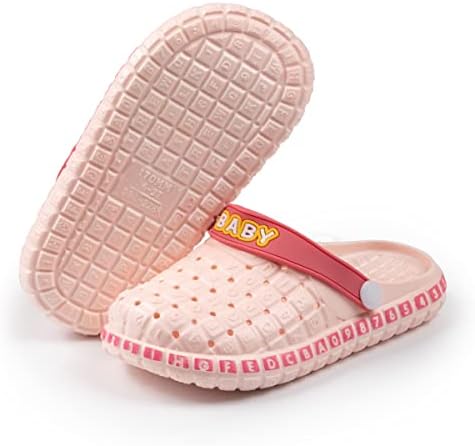 Casazoe Toddler Kids meninos meninas garotas fofas de água tamancos alfabetistas escorregar sapatos slipper slides