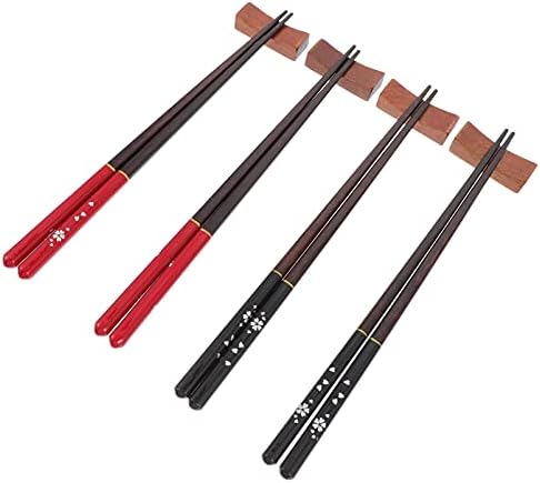 Upkoch 3Sets Bambu repousa de pauzinhos de cozinha clássicos acampando Sushi de descanso prático natural com paus de