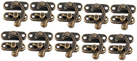 uxcell retro balanço swing back pente trava de traje fechamento de fechamento de bloqueio de 10pcs de bronze