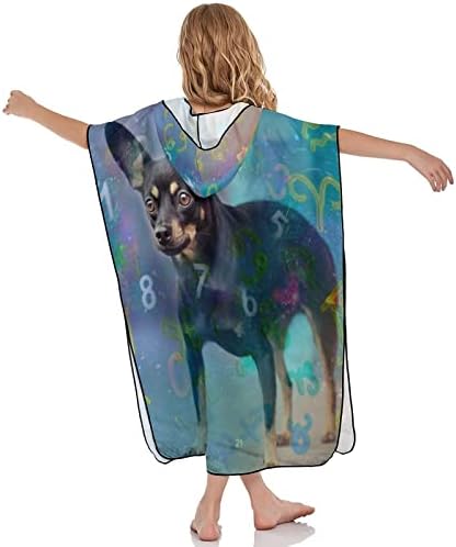 Astrologia e numerologia de WeedKeycat para a toalha de capuz para crianças para crianças toalha de pelúcia de banho