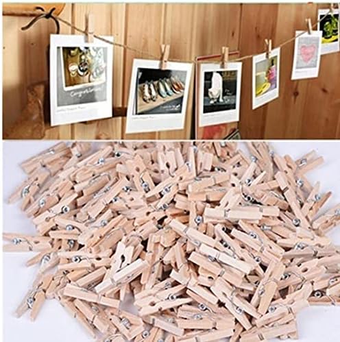 50 PCs Small mine tamanho mini clipes de madeira naturais para clipes de fotos de prenda de roupas clipes de decoração de artesanato