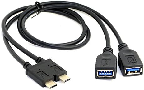 Cable CableCC dual USB 3.1 Tipo-C a 3.0 Um cabo de dados OTG fêmea para Mac Pro
