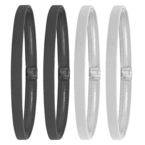 Wllhyf 4 peças Elastic Sport Sport Bandas de cabeceira para homens para mulheres e homens Bandas de cabelo para corrida de