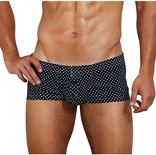 Briefes de boxer de Tifzhadiao para homens Low Roupher Sexy Men Men Bulge Bolsa Boxer Shorts Estique Underpants Bikini