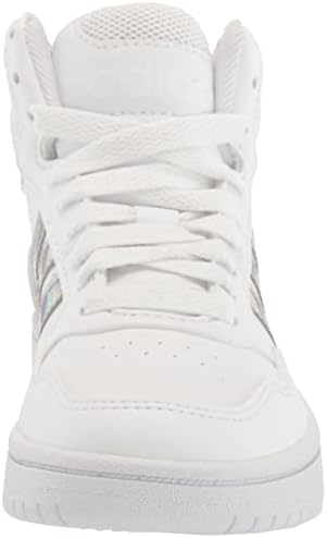 Adidas Hoops 3.0 Sapato de basquete intermediário, branco/branco/branco, 4,5 UNISSISEX GIR