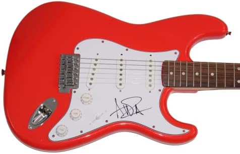Avril Lavigne assinou autógrafos de tamanho real de stratocaster de stratocaster de stratocaster com uma carta de autenticidade