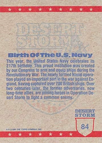 1991 Topps Desert Storm Yellow Logo Letter Coalition for Peace Trading Cards 84b Heat Storm no Golfo