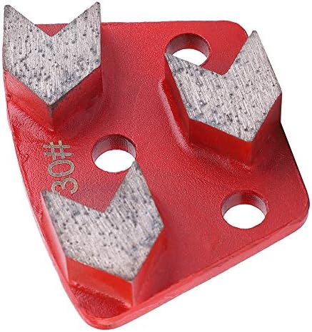 3pcs trapezóides diamante concreto tinta tinta piso machucing almofada disco 30 raspador de união de metal de grão