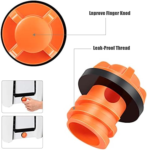 Plugues de drenagem do resfriador de homenográfico Substituição compatível com a maioria dos refrigeradores rotomoldados,