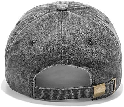 Cap de beisebol bordado para mulheres, algodão angustiado de algodão vintage, chapéu de chapéu não construído e de baixo perfil