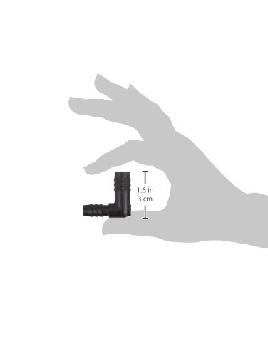 Parker Hannifin 365HB-8-6PP-PK5 PAR-BARB UNION COLA TOLA, POLOPROPILENO, ângulo de 90 graus, hamose de 1/2 de 1/2 de mangueira